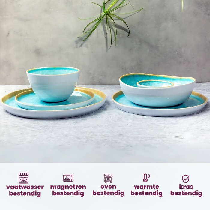 Cosy & Trendy Kleine Kommen Laguna Azzurro 11 x 9 cm | 100 ml - 4 Stuks