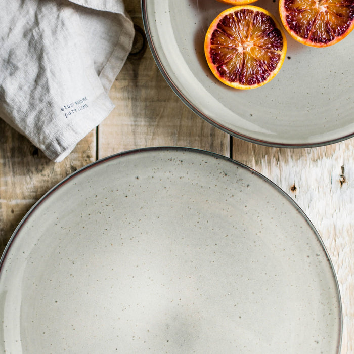 ONA Diepe Borden Pastaborden Freckles Groen ø 19.5 cm - 4 Stuks