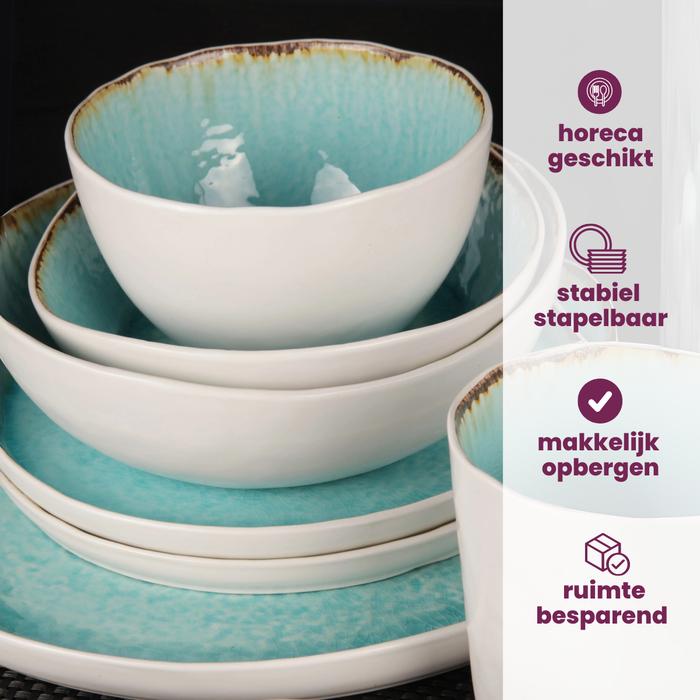 Cosy & Trendy Kleine Kommen Laguna Azzurro 11 x 9 cm | 100 ml - 4 Stuks