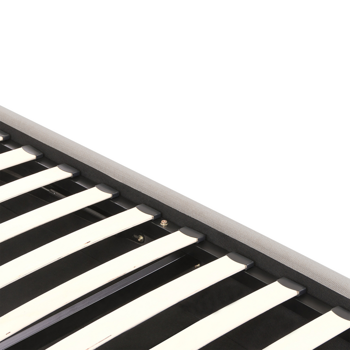 Beliani-ARBOIS-Bed met opbergruimte-Beige-180 x 200 cm-Polyester