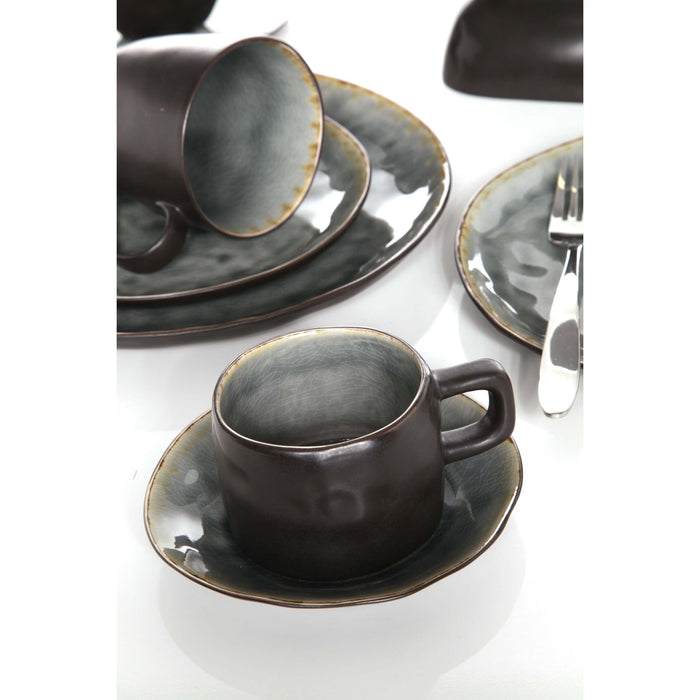 Cosy & Trendy Mokken | Bekers - Laguna Blue Grey - 450 ml - 4 Stuks