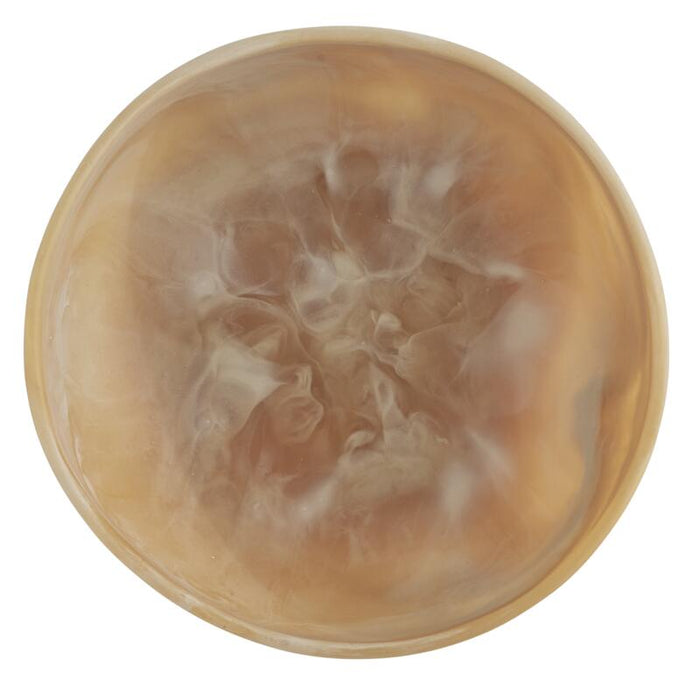 MUST Living Bowl Rafael Brown|White large,12xØ33 cm, resin brown|wh...