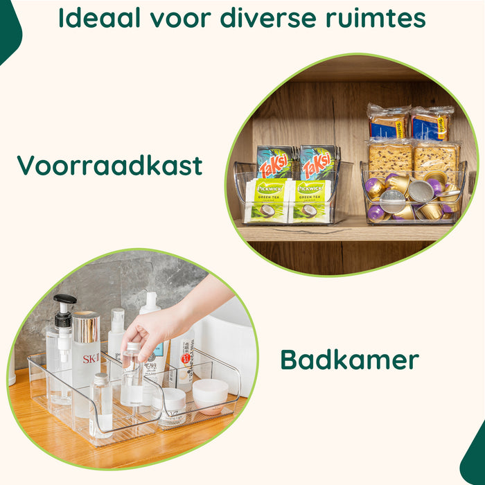 XIVADA Keukenkast organizers Rona - Met Dividers - PET - Set van 3