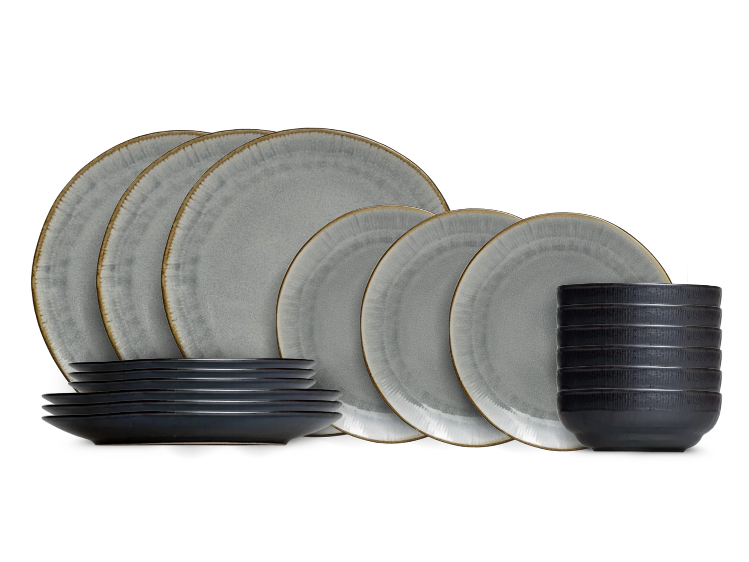 Cookinglife Serviesset Nola Warm Grey 18-delig | 6 personen