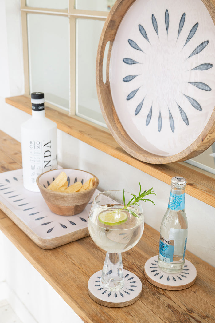 J-Line wijnglas Dean - glas - transparant - 4 stuks