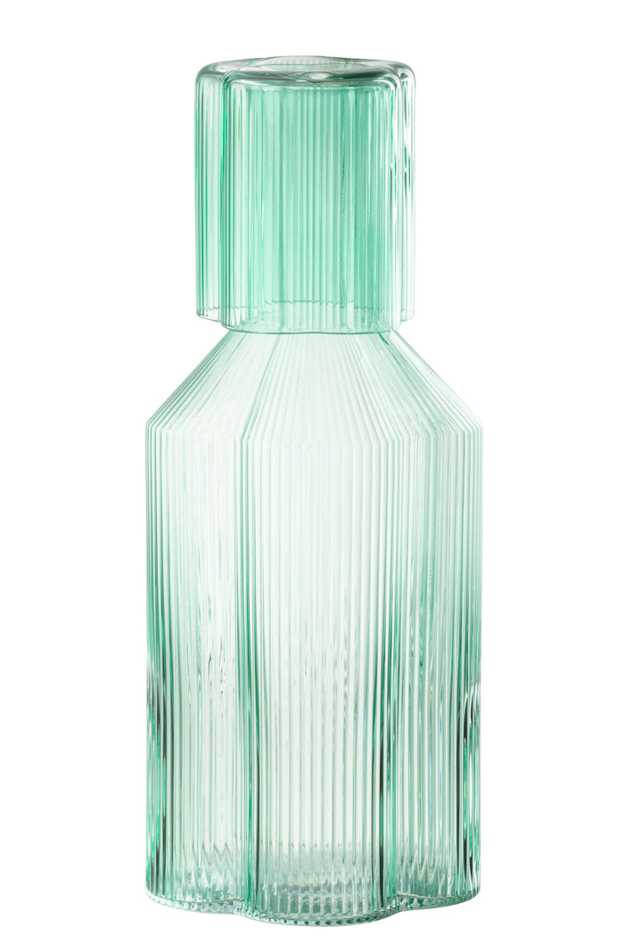 J-Line karaf Fiore - glas - aqua