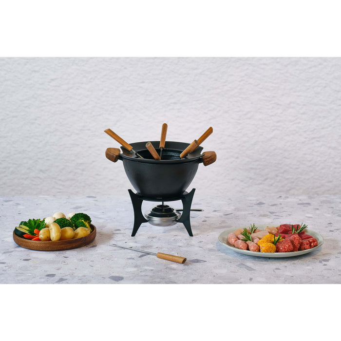 Cookinglife Fonduepan Moritz + 6 vorken - ø 23 cm