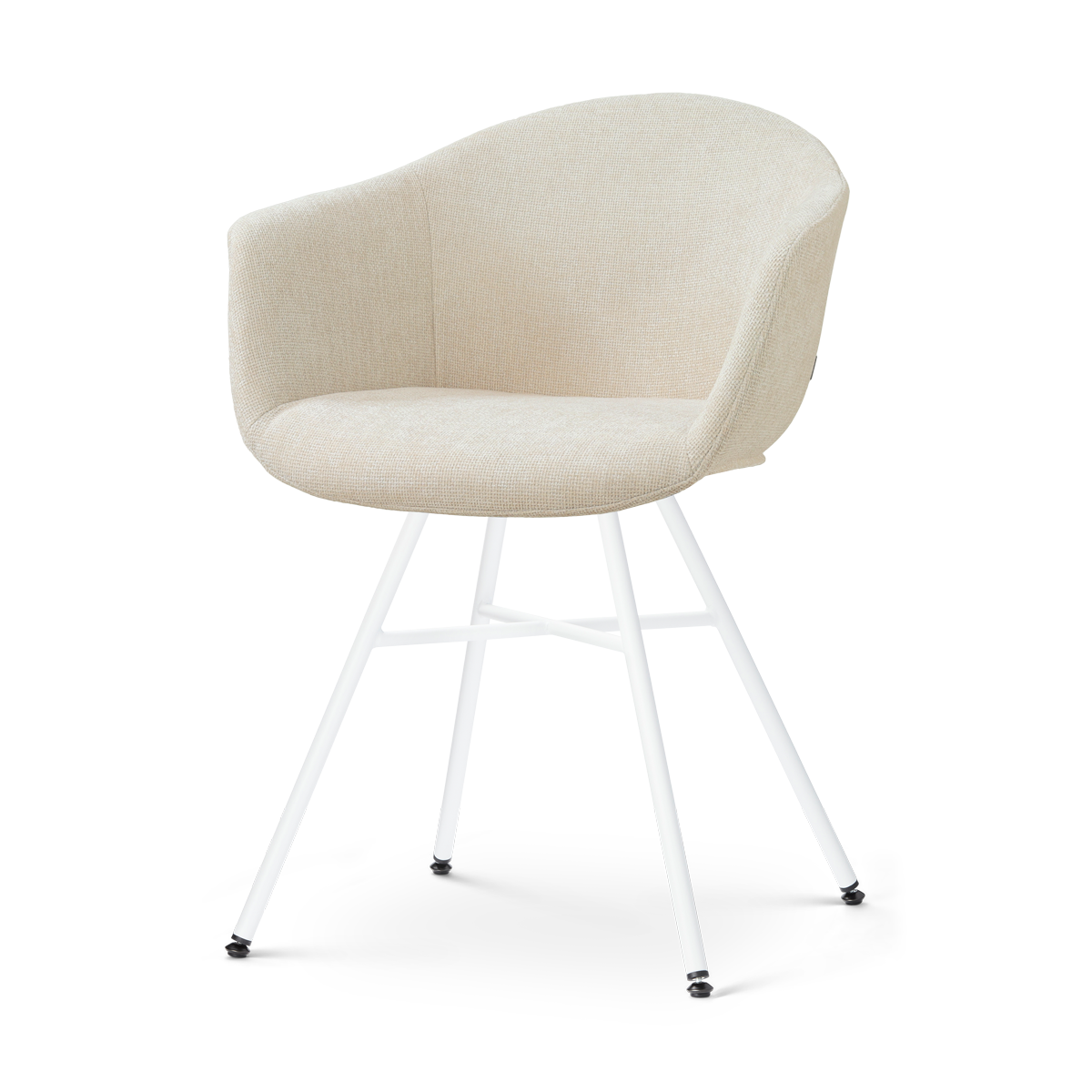 Nolon Noa-Otis Eetkamerstoel Cotton Beige - met Armleuning - Wit
