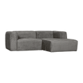 WOOOD Bean Chaise Longue Bank Rechts - Structure Velvet - Cloud Sky
