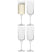 L.S.A. - Gio Line Champagne Flute 210 ml Set van 4 Stuks