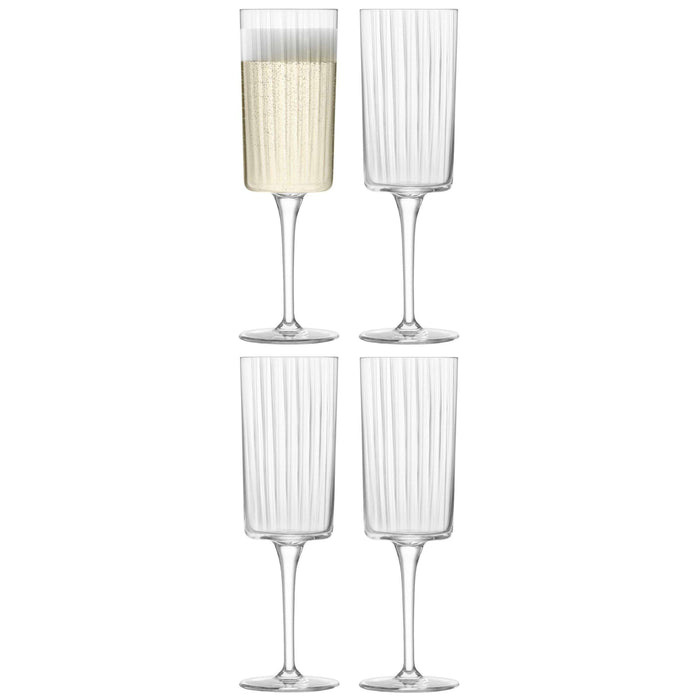 L.S.A. - Gio Line Champagne Flute 210 ml Set van 4 Stuks