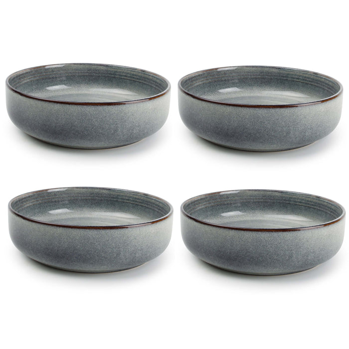 ONA Diepe Borden | Pastaborden Duna Blue ø 22 cm - 4 Stuks