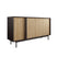Meubella - Antigo - Dressoir - Eiken|Antraciet - 163x43x87 cm