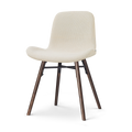 Nolon Nena-Fé Eetkamerstoel Cottonbeige - Walnoot Houten Onderstel
