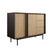 Meubella - Antigo - Dressoir - Eiken|Antraciet - 123x43x87 cm