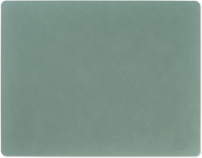 LIND DNA Placemats Nupo - Leer - Pastel Green - 45 x 35 cm - 2 Stuks