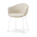 Nolon Nora-Otis Eetkamerstoel Cotton Beige - met Armleuning - Wit