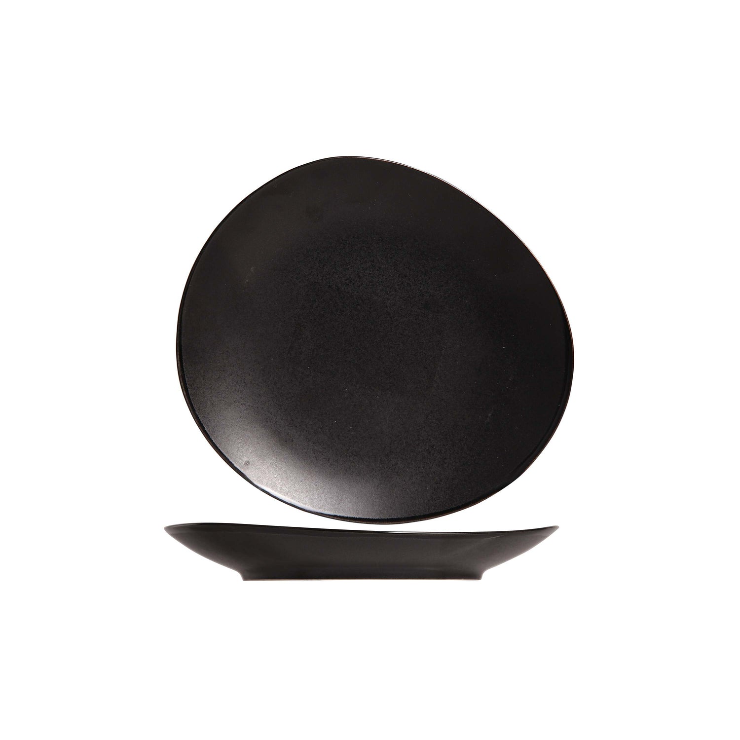 Cosy & Trendy Kleine Bordjes | Gebaksbordjes Vongola Black - 15 x 14 cm - 4 Stuks