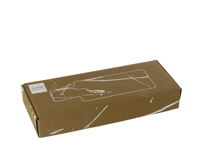 J-Line snijplank Rechthoekig Marmer - steen - wit|groen - sm