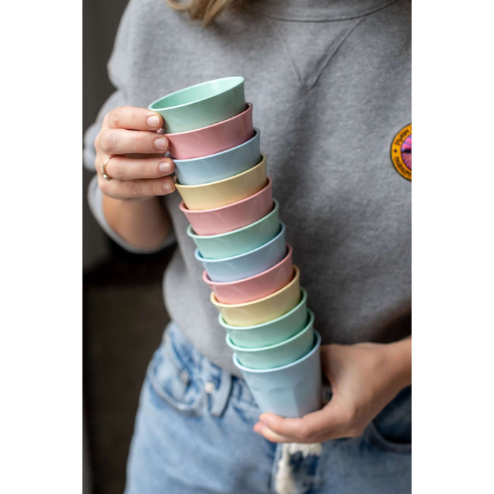 Koziol Bio-Circulair - Nora Beker 150 ml Soft Geel Set van 4 Stuks