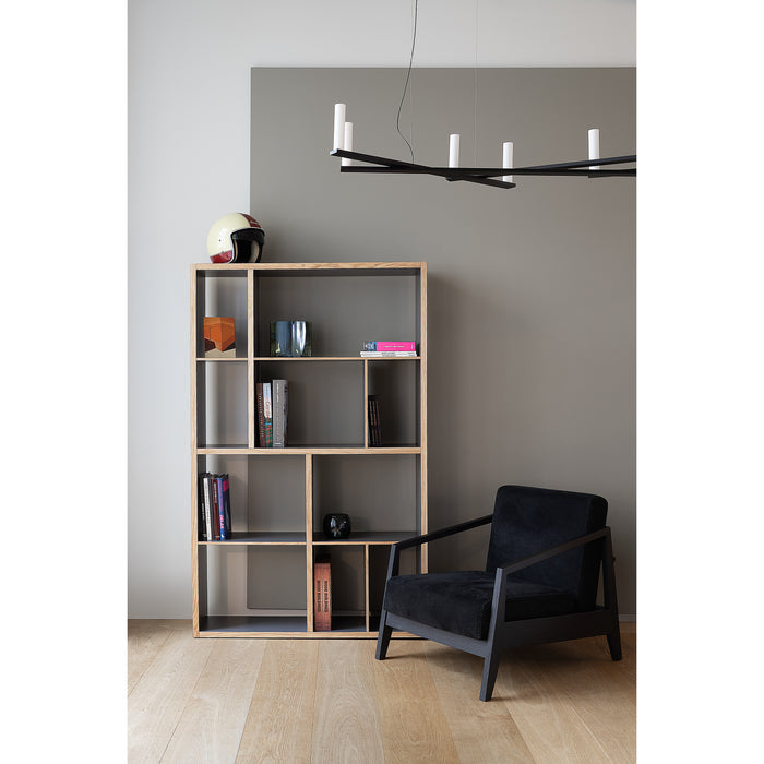 MINT Furniture KAST M, 112 x 30 x 179 cm, eiken, antraciet