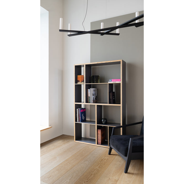 MINT Furniture KAST M, 112 x 30 x 179 cm, eiken, antraciet