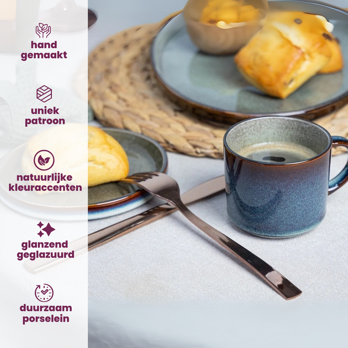 Cosy & Trendy Koffiekopjes | Senseokopjes - Quintana Amber - 220 ml - 4 Stuks