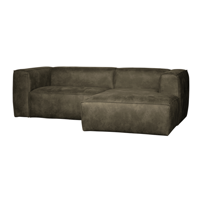 WOOOD Bean Chaise Longue Bank Rechts - Ecoleer - Army - 73x254x178