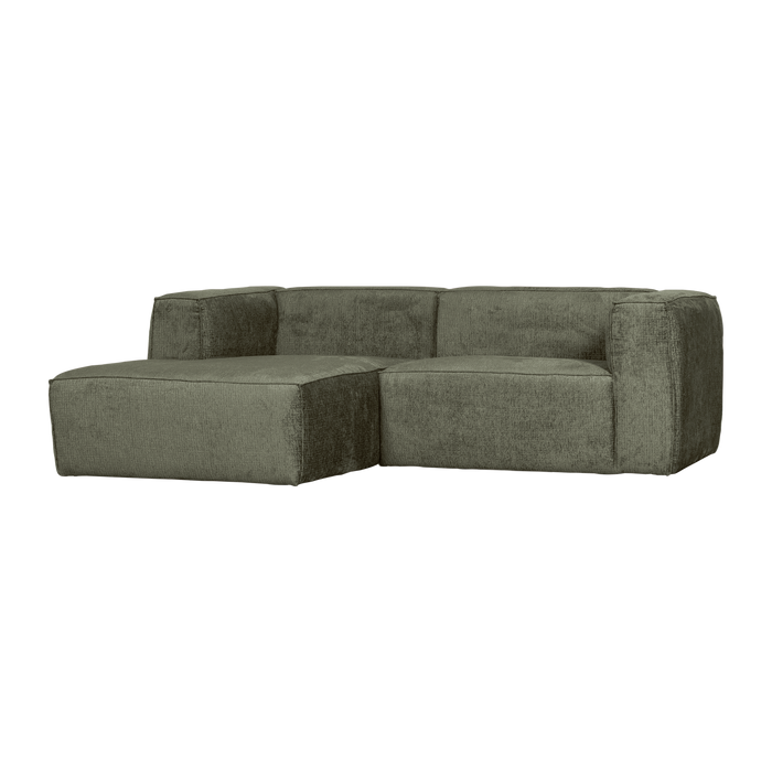 WOOOD Bean Chaise Longue Bank Links - Structure Velvet - Moss