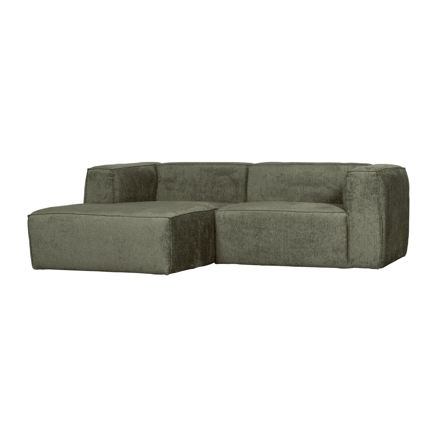 WOOOD Bean Chaise Longue Bank Links - Structure Velvet - Moss