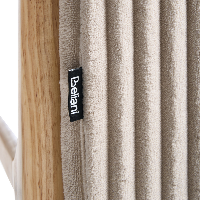 Beliani - SORSELE - Bureaustoel - Beige - Corduroy