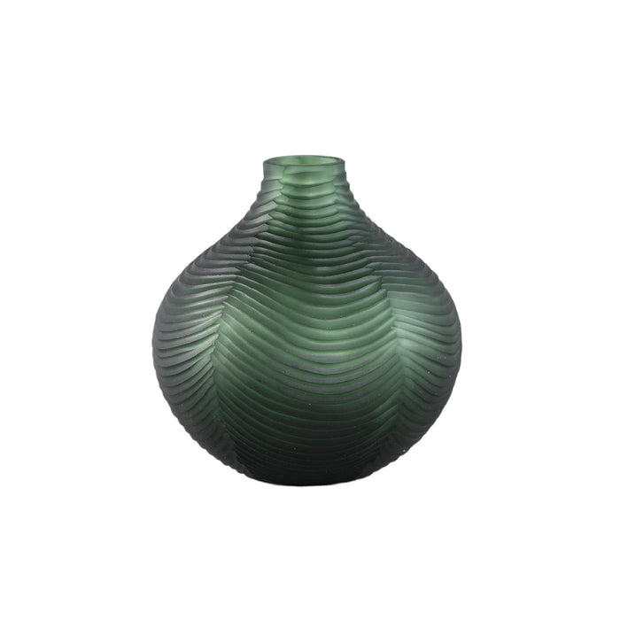 PTMD Elichi Green Round Glass Vase Bulb