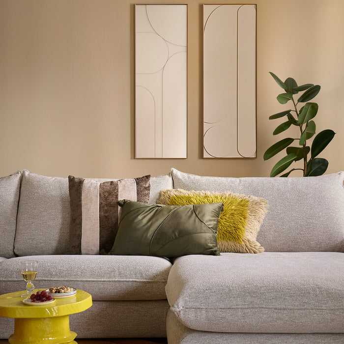 by fonQ Tovy Hoekbank met Chaise Longue Rechts - Naturel Melange