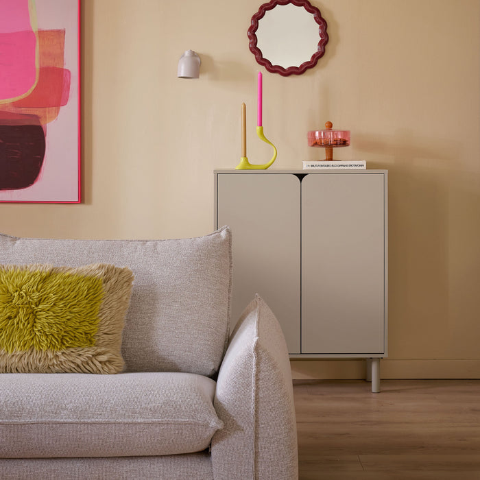 by fonQ Tovy Hoekbank met Chaise Longue Links - Naturel Melange