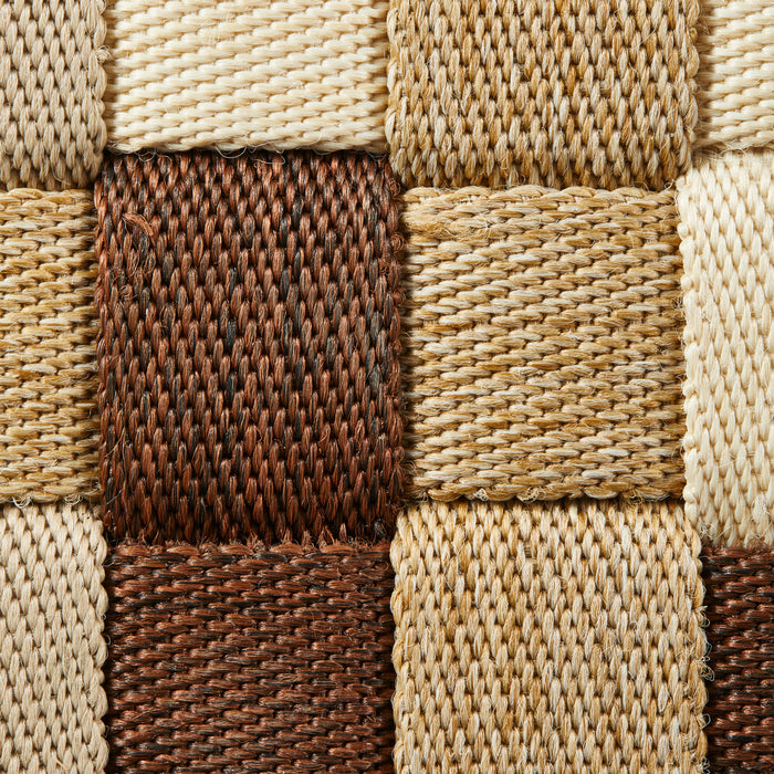 POLSPOTTEN Braided Poef Beige - M