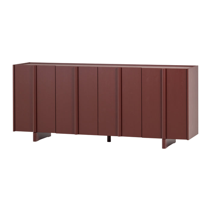 WOOOD x fonQ Basu Dressoir Grenenhout B 200 cm - Bordeauxrood