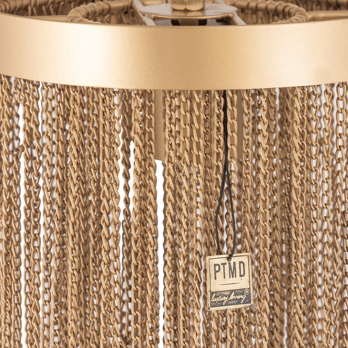 PTMD - Hanglamp Brenton - Goud - 18x18x30cm