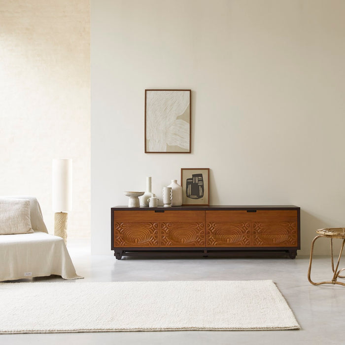 Tikamoon - Frida - Massief mahonie TV-meubel 200 cm
