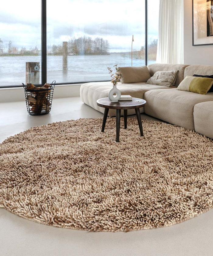 Nordic Weavers Rond wollen vloerkleed - Aurelia ivoor|beige - 300 cm