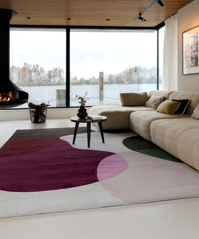 Nordic Weavers Wollen vloerkleed - Dune paars - 200x300 cm