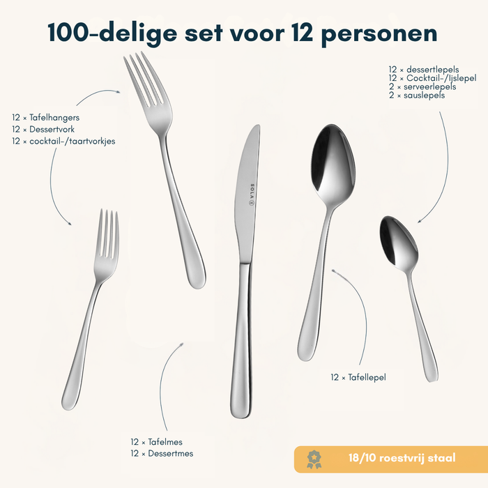 Sola Bestekset Florence 100 delig