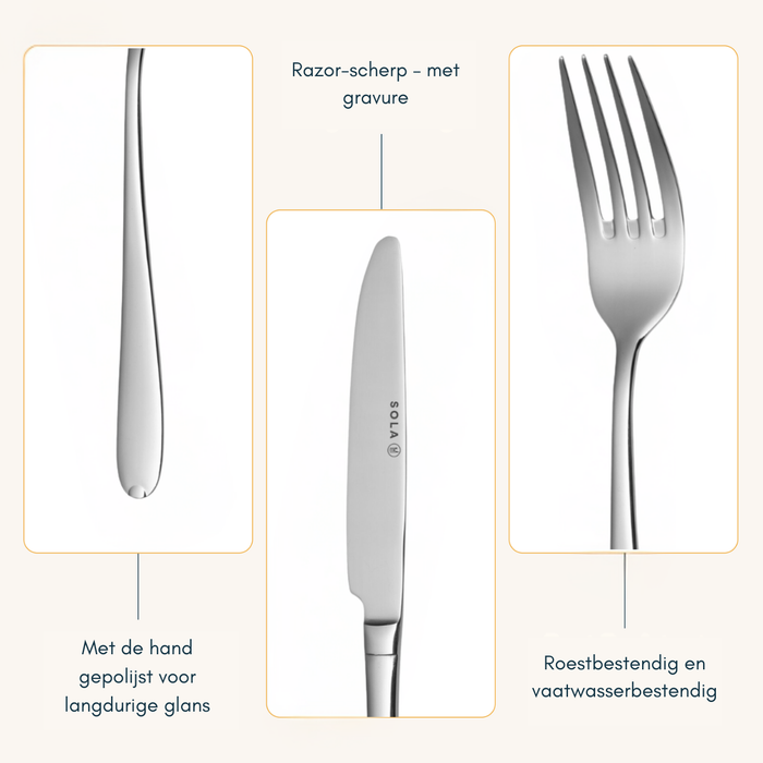 Sola Bestekset Fleurie 50 delig