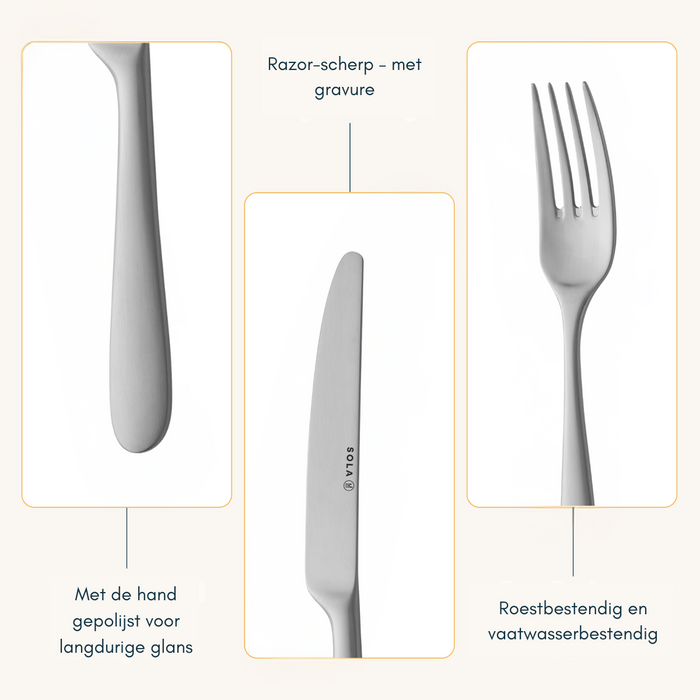 Sola Bestekset Nordica MAT 70 delig