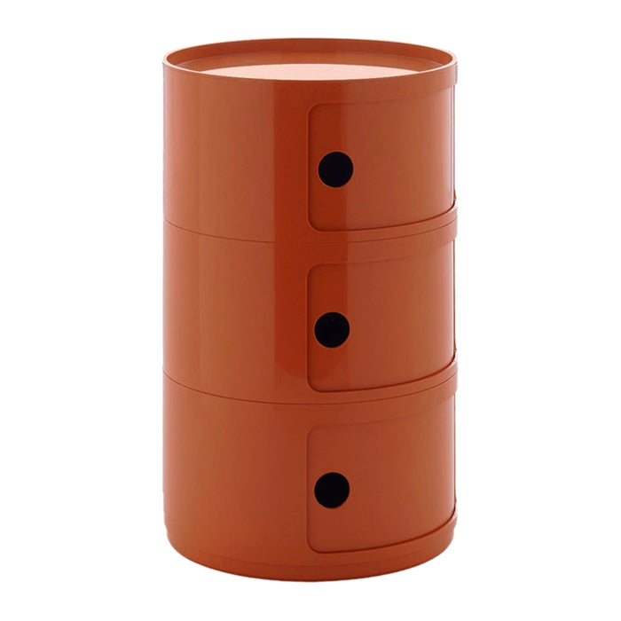 Kartell Componibili Kast Ø 42 cm - 3 Modules - Oranje