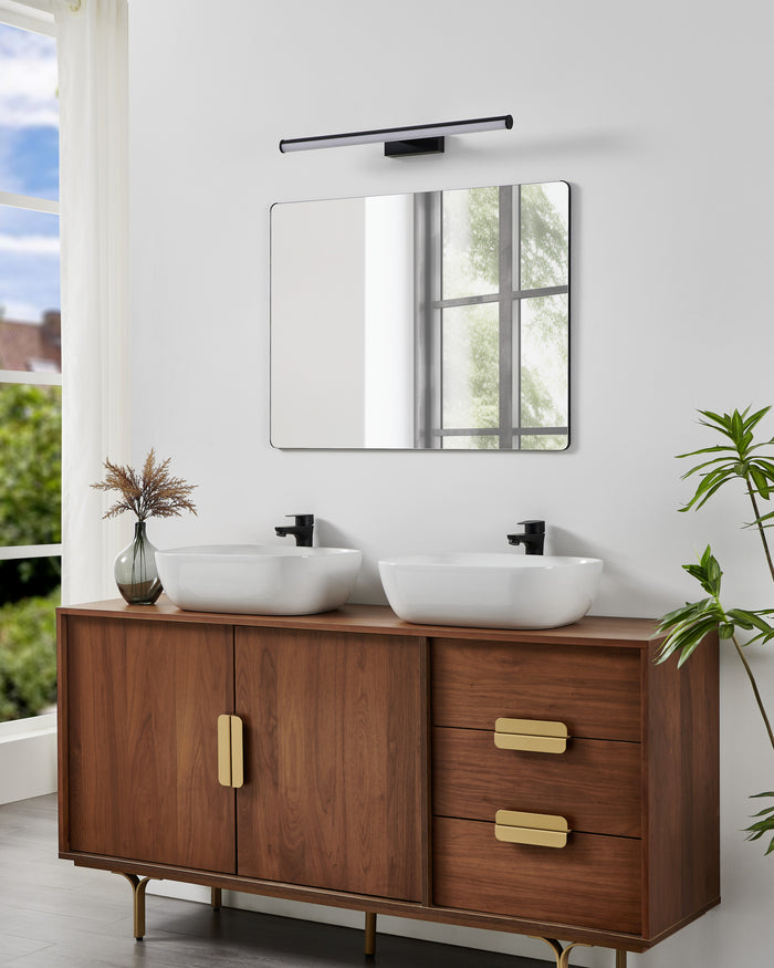 EGLO Vadumi Spiegellamp - LED - 60 cm - Zwart