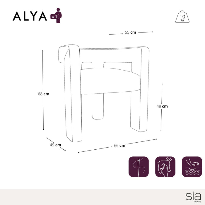 Zwart fluwelen eetkamerstoel