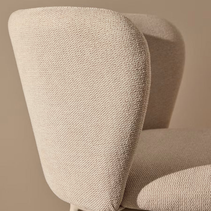 Kave Home Ciselia Barkruk - H 65 cm - Beige / Beige