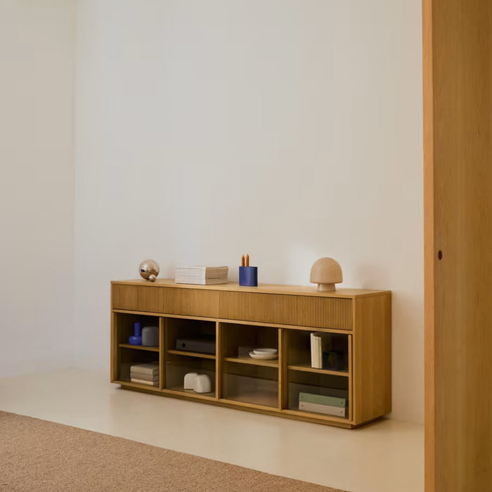 Kave Home Helvine Dressoir H 80 cm - Eiken