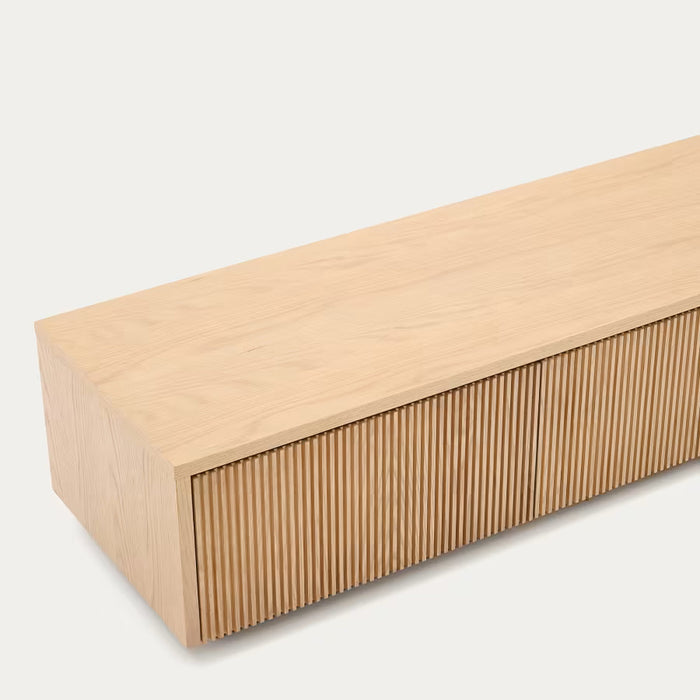 Kave Home Helvine Tv-meubel H 30 cm - Eiken