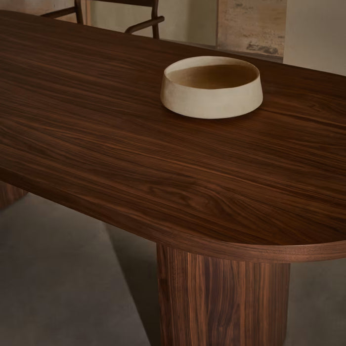 Kave Home Nealy Eettafel 200 x 100 cm - Walnoot